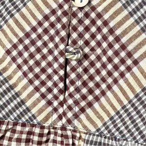 WORLD MARKET Size Small/Medium Plaid Ruffle‎ PATCHWORK TOP NEW thumbnail 6