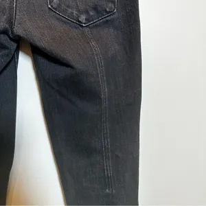 Tory Burch Super Skinny Jeans Women's Size 25 Black Ankle Zip Denim Stretch‎ thumbnail 6