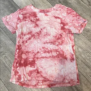 Forever 21 Womens Small Pink Tie Dye T‎ Shirt Short Sleeves Crew Neck thumbnail 1