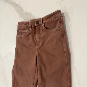 Free People We The Free High Rise Skinny Denim Jeans Womens 25 Rust Brown RawHem thumbnail 3