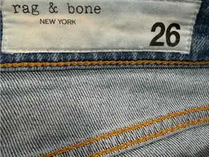 rag & bone Nina High-Rise Ankle Flare Jeans‎ Paeonia Raw Hem Size 26 thumbnail 10