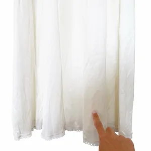 Vintage White Maxi Slip Skirt Coquette Fairycore Sz XS thumbnail 3