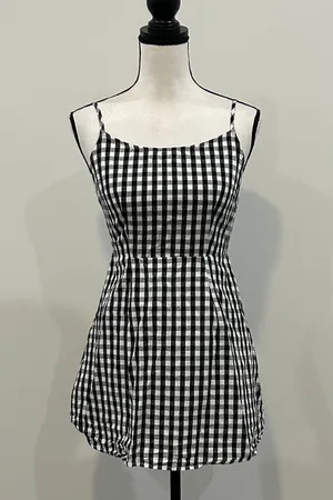 Gingham Skater Dress Multiple Size XS thumbnail 1