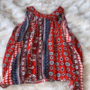 Boho Halter Neck Two Piece Top and Shorts Vintage Print Size Small thumbnail 9