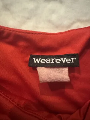 Wearever BodysuitWomen’s Size M Red Casual Dressy Summer Made In USA thumbnail 5