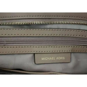 Michael Kors Bag Womens Size Medium Beige Tote Travel‎ Double Handles Logo thumbnail 6