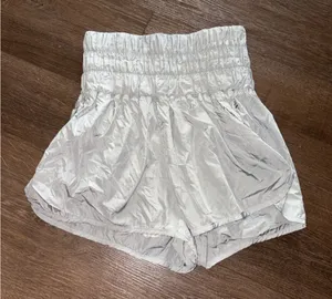 FP Movement by Free People High-Waist White Athletic Shorts thumbnail 1