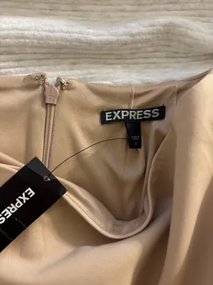 Express Khaki Skirt Pencil thumbnail 2