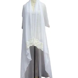 Vintage Blanche sheer white peignoir with lace and sequins Women's small thumbnail 2