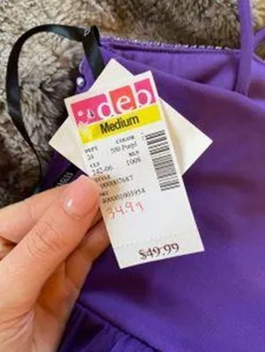 Purple Short Semi Formal Dress thumbnail 6
