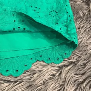 Draper James high rise embroidered eyelet shorts side zip lined 8 thumbnail 7