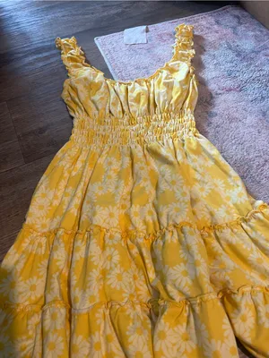 Urban outfitters Yellow Floral Smocked Sundress thumbnail 9
