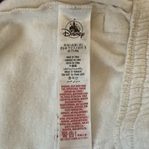 DISNEY Mickey Mouse Shorts Womens Large‎ Cream Graphic Lounge Drawstring Travel thumbnail 11