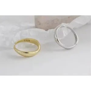 Boutique NEW 14k Yellow Gold Wave Ring | Gold‎ Plated Sterling Silver thumbnail 12