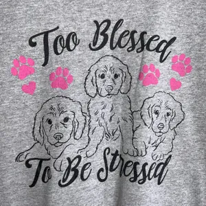Gray Puppies Graphic Print Tee Women’s XL thumbnail 4