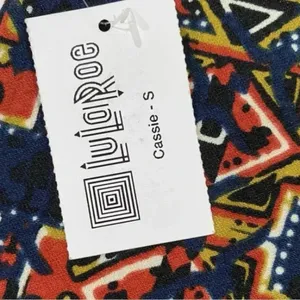 LuLaRoe Cassie Geometric Skirt Size Small Pull On Stretchy Pencil Skirt NWT thumbnail 2