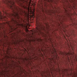 Red Peasant Blouse XL Whimsigoth Witchy Renaissance Faire Lace Up Embroidered thumbnail 5