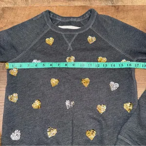 Abercrombie & Fitch Sequins Heart Crewneck Sweatshirt thumbnail 6