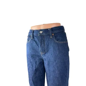 Abercrombie & Fitch Womens Dark Blue Wash Mid Rise Straight Denim Jeans Pants 25 thumbnail 2