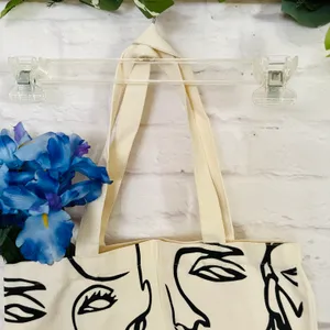 NEW Canvas Face Tote Bag thumbnail 6