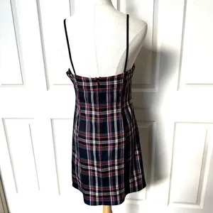 Urban Outfitters blue and red plaid mini dress thumbnail 6