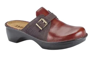 NAOT Avignon Everyday Clog Luggage Brown / Mine Brown Leather Strap 9 EXC COND thumbnail 1