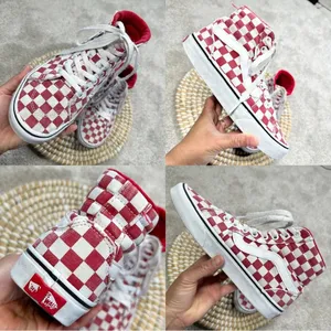 Vans Women’s Filmore High-Top Checkerboard Red Lace Up Sneakers Size 6 thumbnail 11