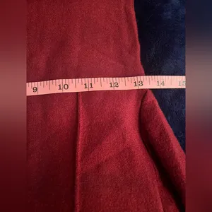 COMMENSE Off Shoulder Pleated Sweater Dress COLOR - Burgundy, Size Small thumbnail 9