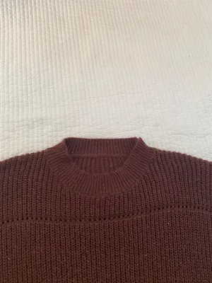 Brown mockneck knit sweater Size M thumbnail 3