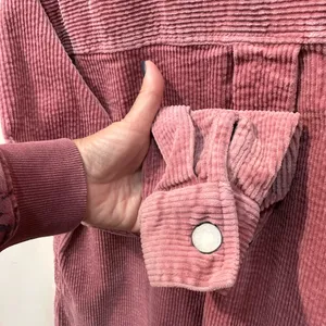 Kut From The Kloth Pink Corduroy Jacket Shacket Coat Button Up thumbnail 4