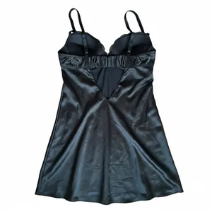 VICTORIA'S SECRET Black Lightly Padded Chemise, 36B thumbnail 6