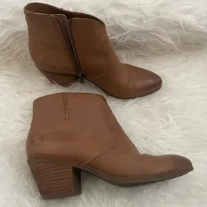 Frye Leather Brown Ankle Boots thumbnail 1