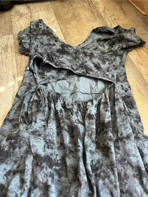 Pact Organic Cotton Blue & Black Tie Dye Women's Dress “Helena” Style thumbnail 8