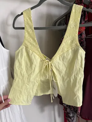 Princess Polly Little Lambs Top Lemon thumbnail 1
