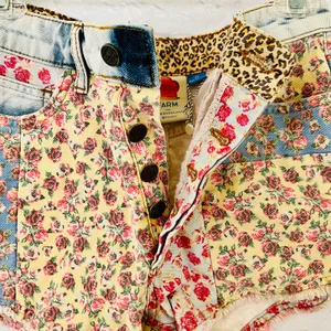 Farm Rio Floral Denim Shorts thumbnail 11