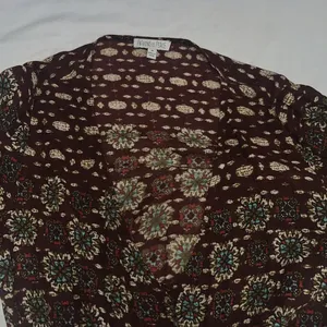Patrons Of Peace M Medium Tulip Wrap Printed Boho Long Sleeve Dress thumbnail 9