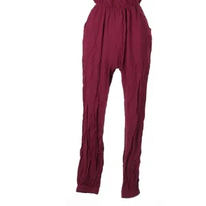 Lulus Learning to Fly Burgundy Halter Jumpsuit Large Boho Festival thumbnail 3