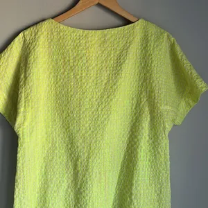 Anthropologie Corey Lynn Calter Yellow Mariah Textured Mini Dress Size Medium thumbnail 10