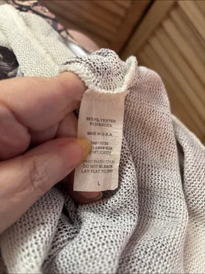 Floral V-Neck Hooded Knit Mini Dress - Junior Large thumbnail 6