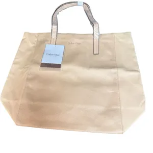 Calvin Klein Fragrance Light Pink Double Handle Beach Travel Tote Bag NIB thumbnail 1