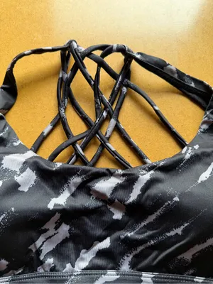 Women's Black and Grey Sport Bra Size Small #260282 thumbnail 2