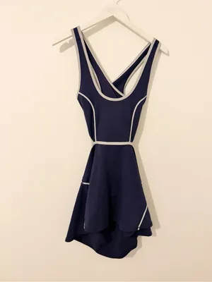 Free People Movement Give It A Whirl Workout Dress Navy Medium M thumbnail 3