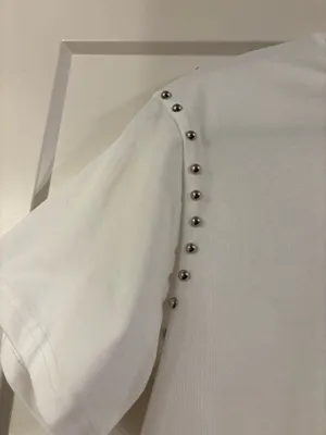 South Boutique Blue B White Studded Shirt thumbnail 5