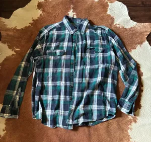 Vintage 100% cotton Faded Glory men's flannel Size XL thumbnail 1