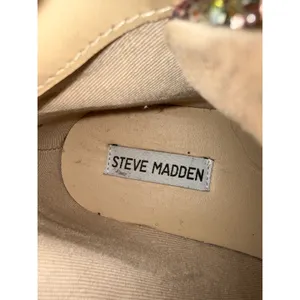 Steve Madden Earnst-G Pink Gold Glitter High Top Sneakers Womens 7.5 Zipper thumbnail 4