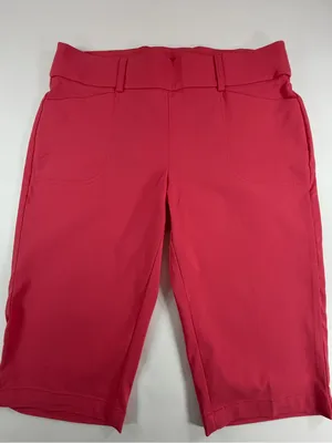 Callaway Opti-Dri Golf Bermuda Shorts Pink Stretch Performance Womens Large‎ L thumbnail 1