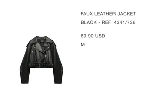 Zara Viral Leather Jacket thumbnail 3