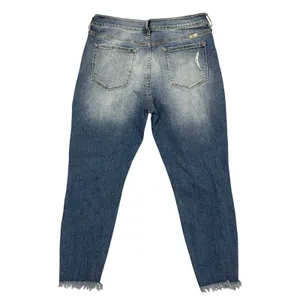 KanCan Women’s Asymmetrical Zipper Cropped Skinny Jeans Size 32 thumbnail 2