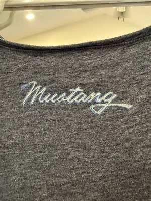 Lucky Brand women's graphic tank top running pony logo of Ford Mustang size M thumbnail 4