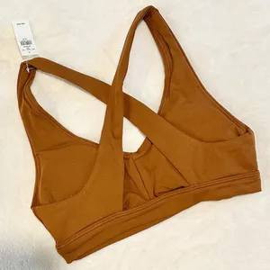 NWT Offline by Aerie Real Me Ruched Sports Bra in Carmel - Size: Medium thumbnail 7
